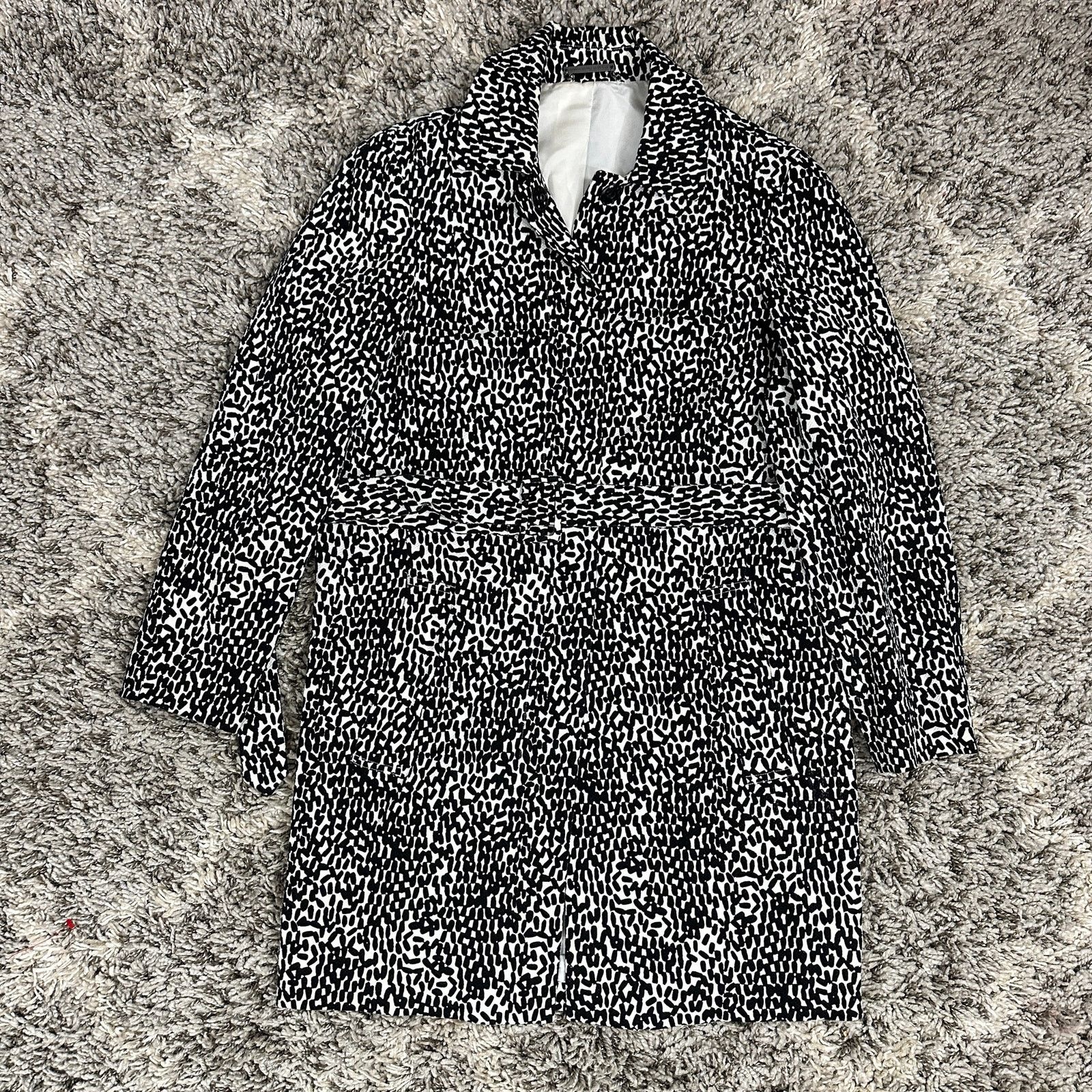 Diane von Furstenberg Diane Von Fursternburg Black White Lennon Belt Trench Coat 6 Size M / US 6-8 / IT 42-44 - 3 Thumbnail