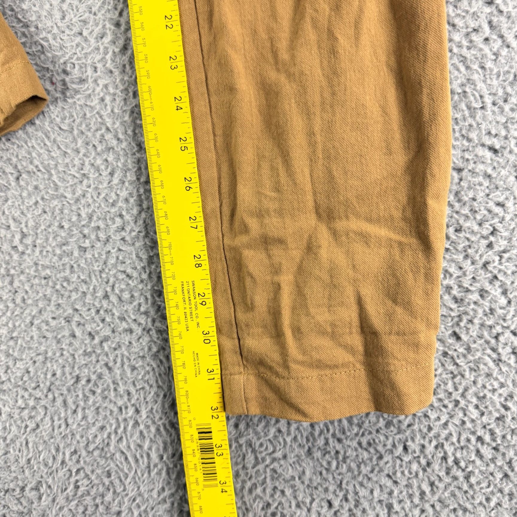 Vintage Bridge & Burn Pants Mens Size 30 Brown Cotton Linen Blend Straight Leg Casual Size US 30 / EU 46 - 7 Thumbnail