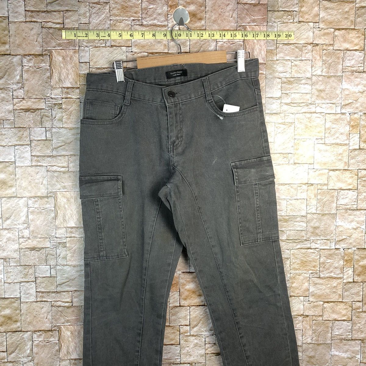 Japanese Brand Studio Deep Brown Cargo Multipocket Pants #A628 Size US 29 - 2 Thumbnail