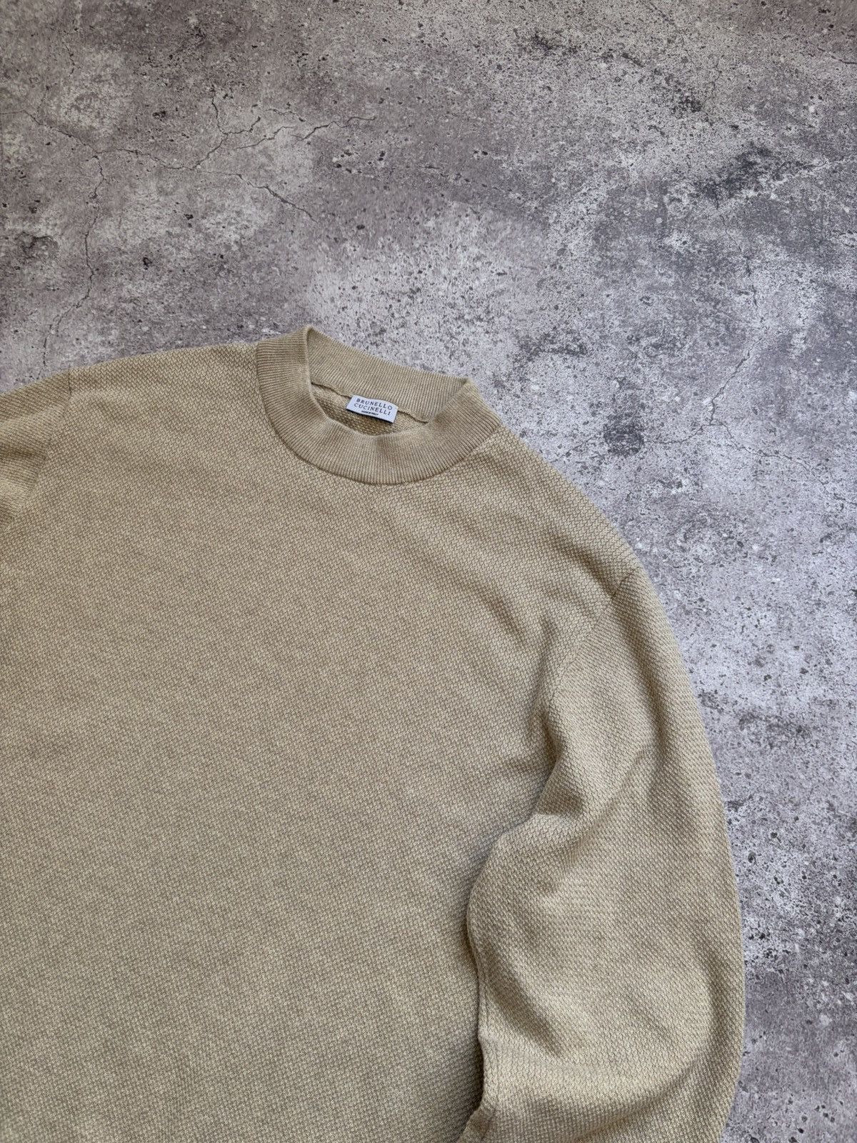 Brunello Cucinelli Brunello Cucinelli Beige Sweater Size US L / EU 52-54 / 3 - 2 Thumbnail