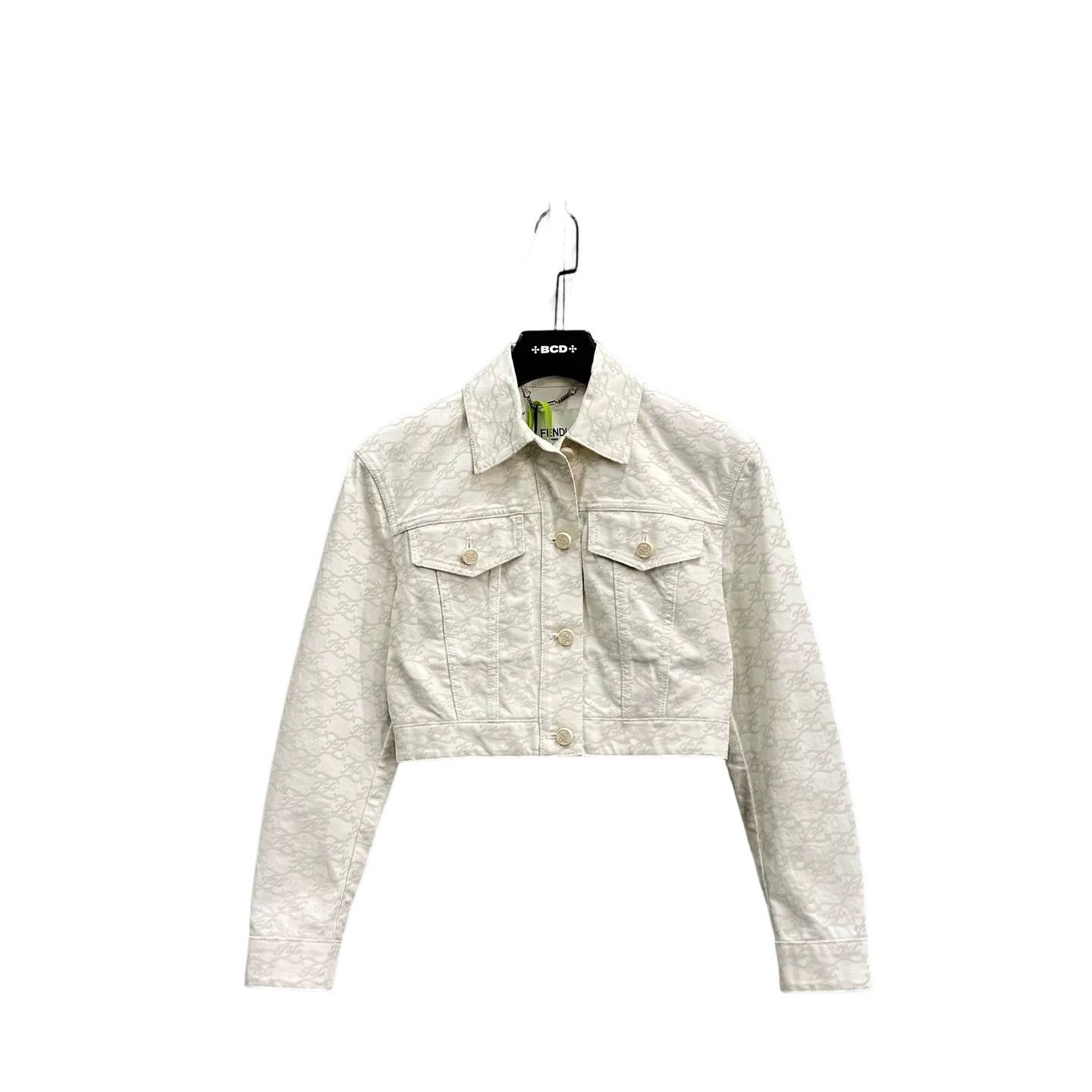 Fendi Fendi FF Monogram Denim Jacket Size IT 36 Size XS / US 0-2 / IT 36-38 - 1 Thumbnail