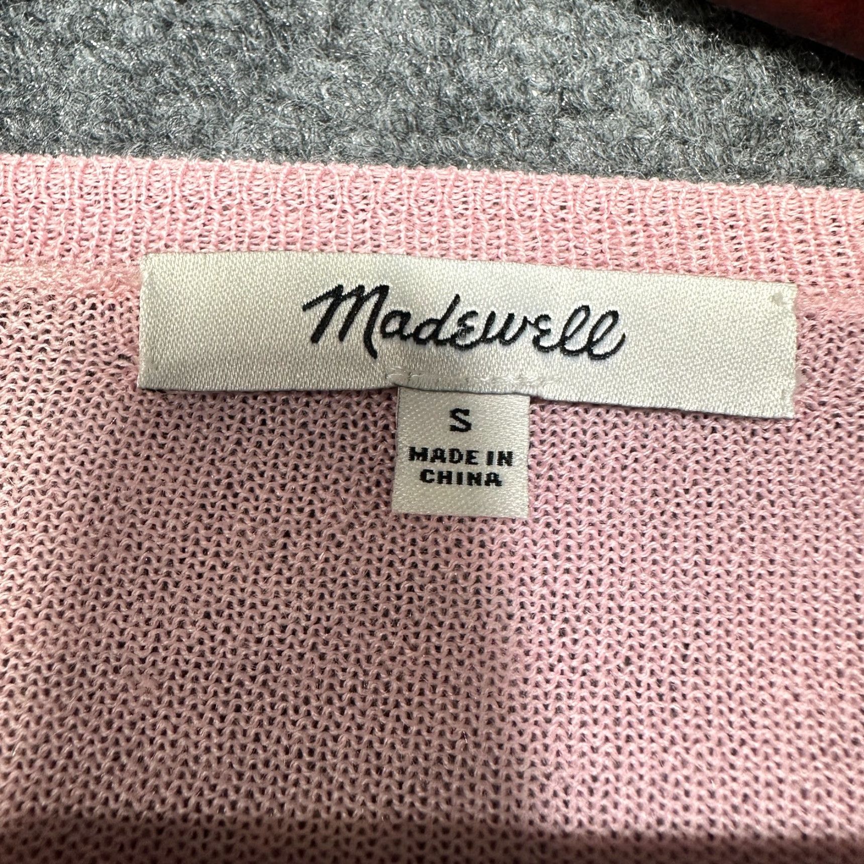 Madewell Madewell Sweater Womens Small Pink Merino Wool Blend Round Neck Long Sleeve Ribbed Cuffs_split hem_ Pullover Modern Classic 2020s Size S / US 4 / IT 40 - 5 Thumbnail