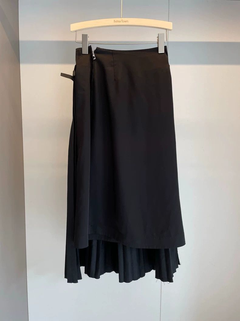 Loewe LOEWE Black polyester wool pleated skirt Size 42" / US 20 - 2 Thumbnail