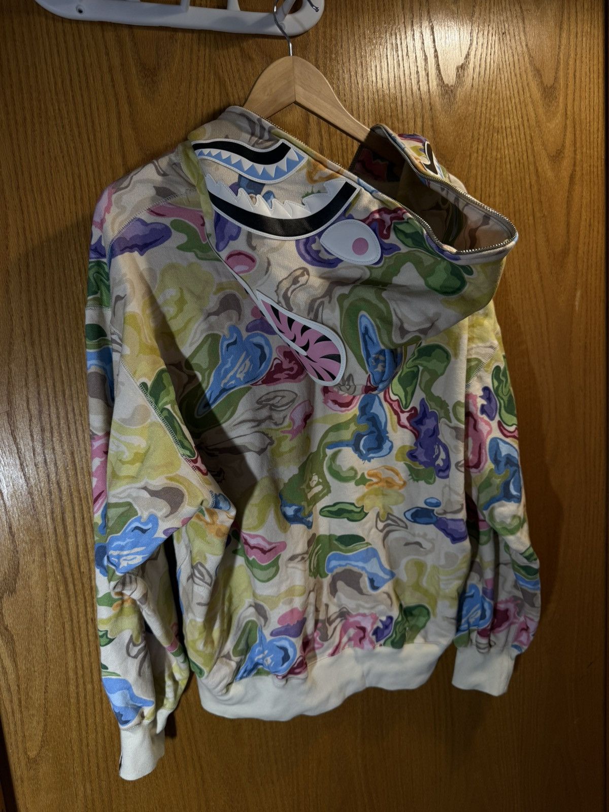 Bape Bape Shark Art Camo Multicolor Full Zip Hoodie FW24 Size US M / EU 48-50 / 2 - 1 Thumbnail