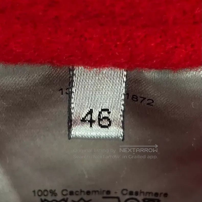 Dior Dior Red cashmere stand-up collar belt coat Size US S / EU 44-46 / 1 - 6 Thumbnail