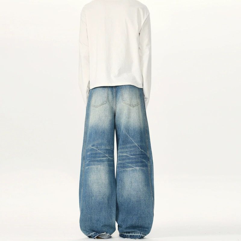 Vintage American retro wide-leg men's machete baggy jeans Size US 32 / EU 48 - 3 Thumbnail