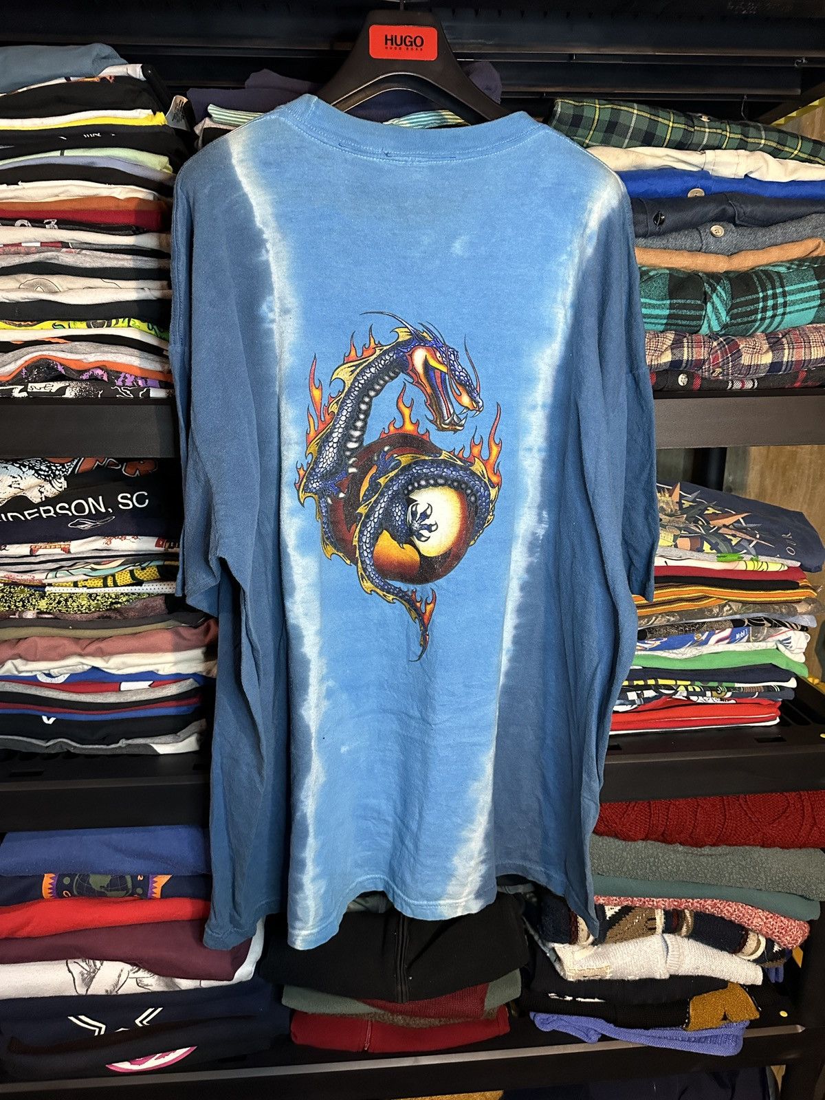 Vintage Vintage Y2K Oversized Dragon tee with back hit Size US XXL / EU 58 / 5 - 4 Thumbnail