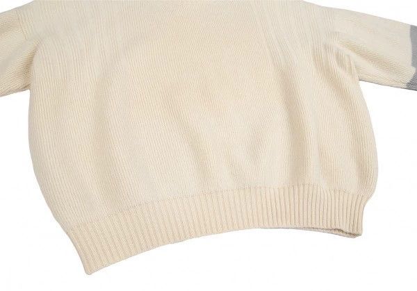 Yohji Yamamoto Yohji Yamamoto Men's two-tone wool knit sweater Size US M / EU 48-50 / 2 - 4 Thumbnail