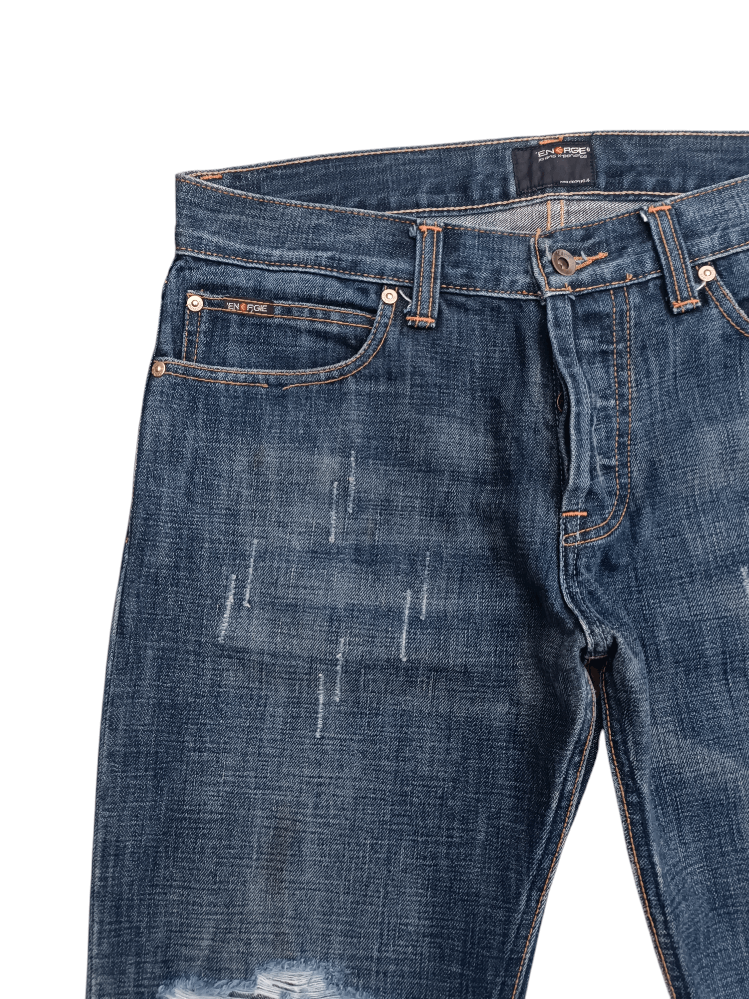 Energie Flare Jeans Energie Distress Faded Boot Cut Y2k Size US 34 / EU 50 - 9 Thumbnail