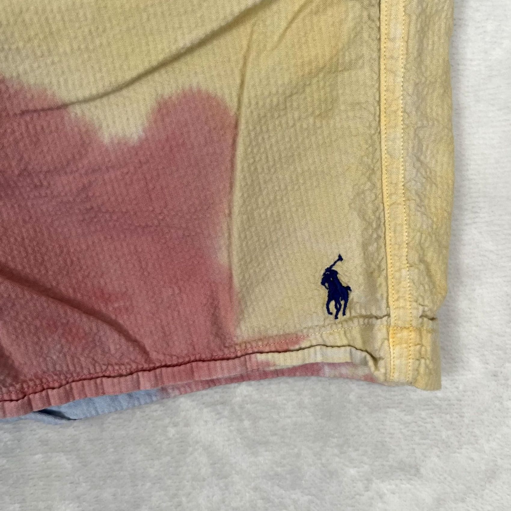 Polo Ralph Lauren Polo Ralph Lauren Swim Trunks Mens Large Multicolor Tie Dye Seersucker Shorts Size US L / EU 52-54 / 3 - 2 Thumbnail
