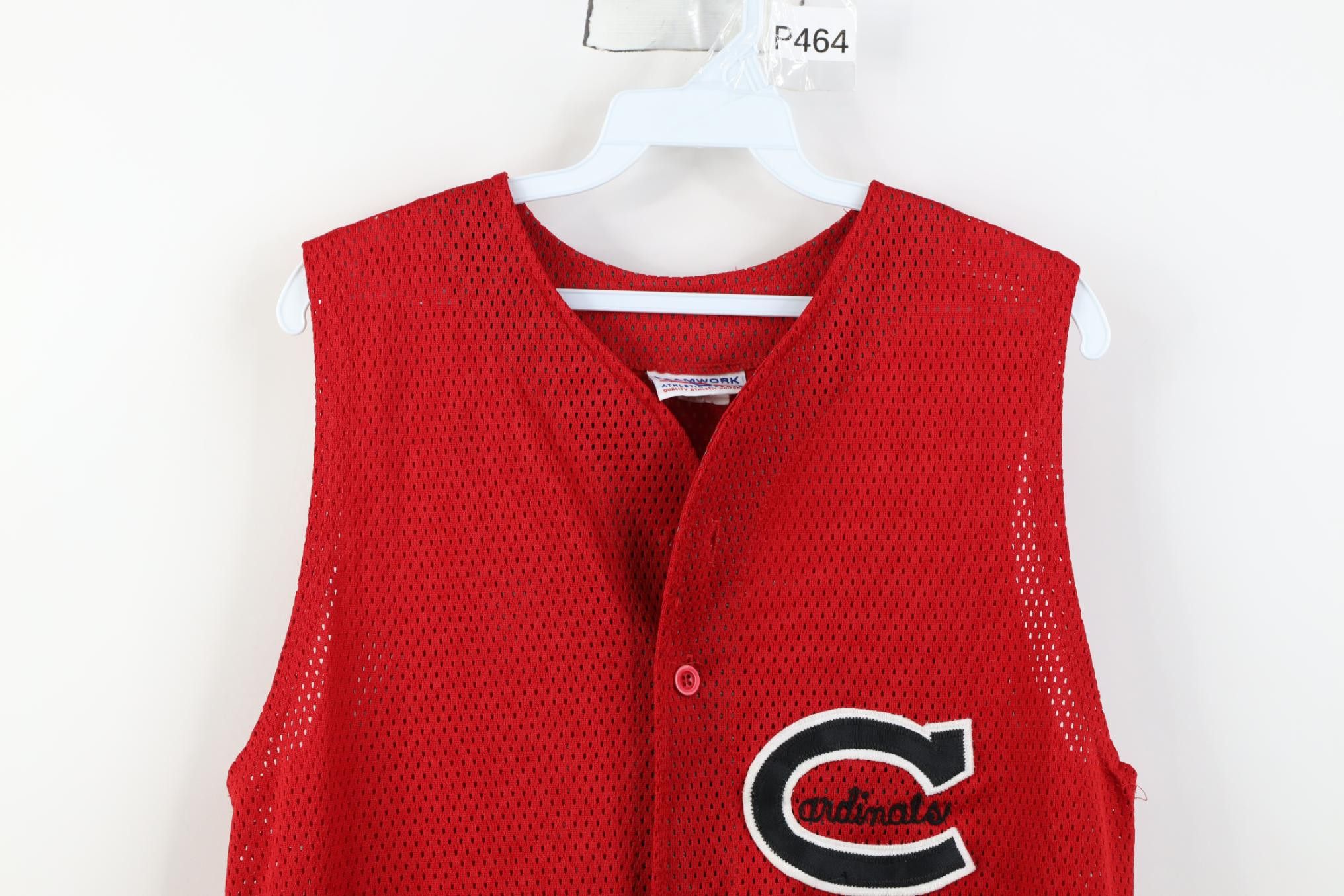 Vintage Vintage 90s Chain Stitch Sleeveless Cardinals Jersey Size US M / EU 48-50 / 2 - 2 Thumbnail