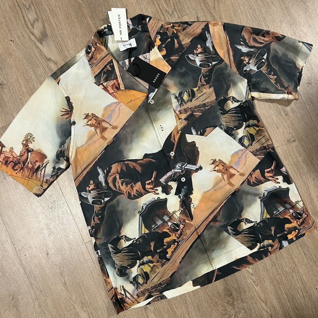 Rhude Rhude Gunslinger Hawaiian Shirt Medium BNWT Size US M / EU 48-50 / 2 - 1 Thumbnail