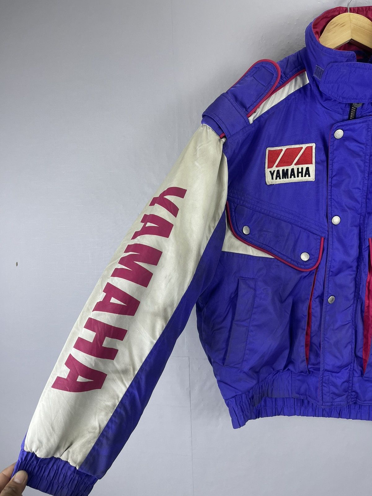 Yamaha VINTAGE TEAM YAMAHA Racing Sport Full Printed Biker Jacket Size US L / EU 52-54 / 3 - 6 Thumbnail