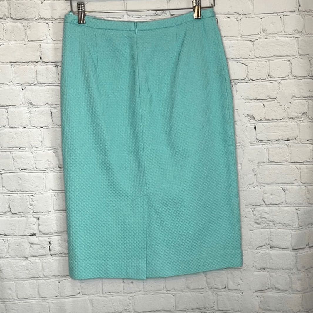 Vintage VINTAGE? Pure Collection Skirt Women Mint Green Teal Pencil Straight 4 Knee Length Green Women 4 Pencil Skirt Size 27" / US 4 / IT 40 - 3 Thumbnail
