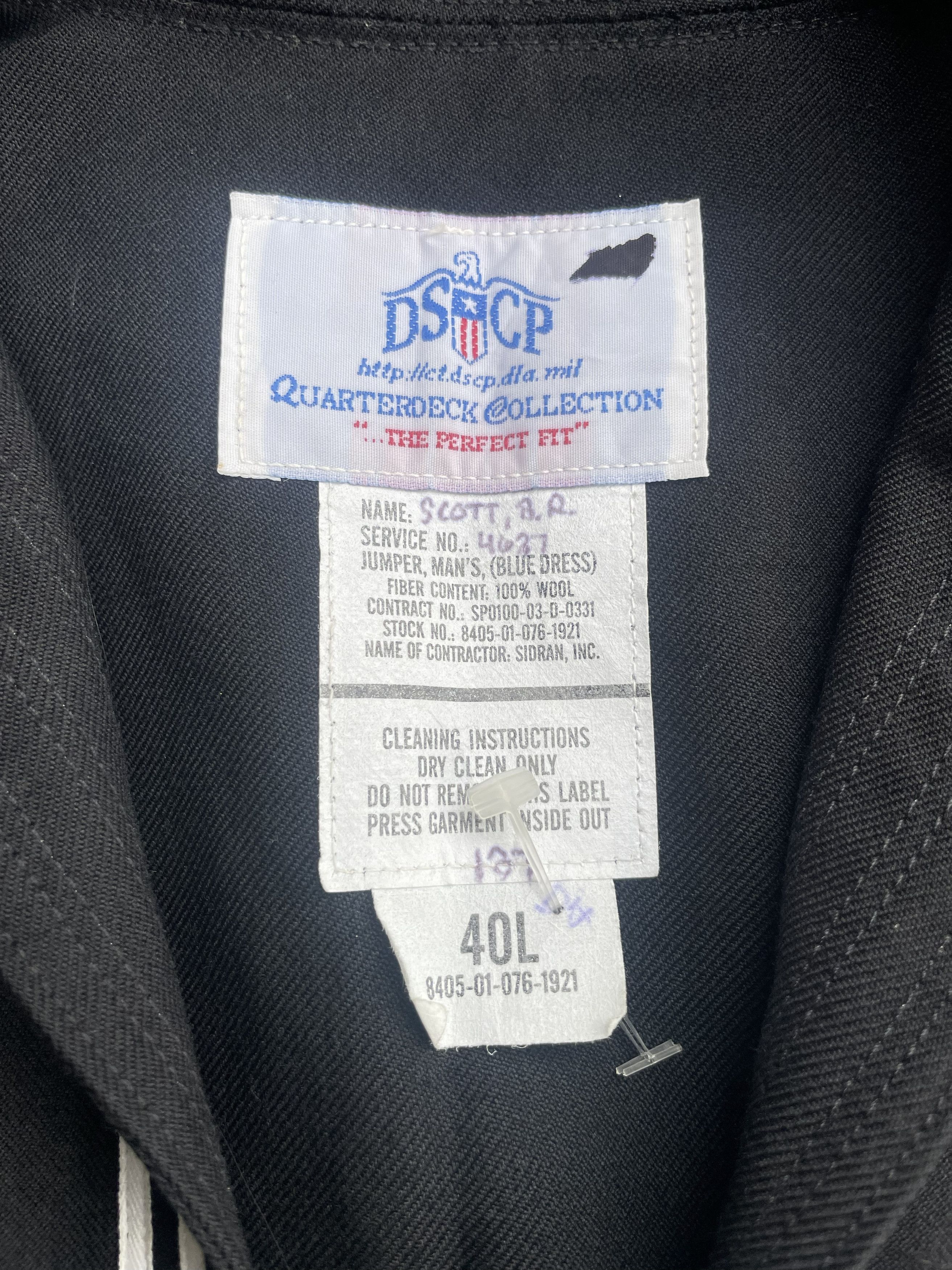 Other Vintage USN Shawl Pullover Size US L / EU 52-54 / 3 - 11 Thumbnail