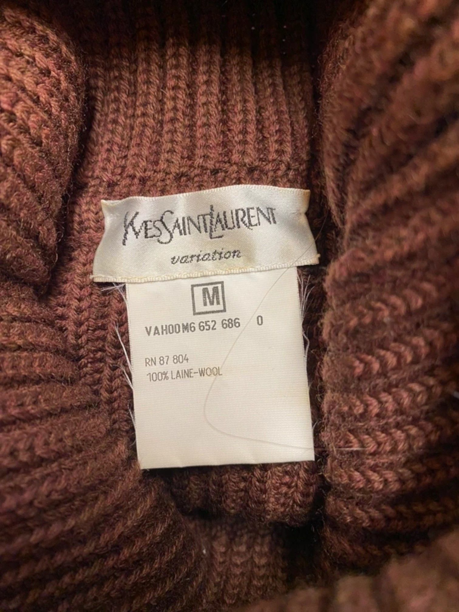 Yves Saint Laurent Yves Saint Laurent Variation Fur Wool Sweater 1990s Size M / US 6-8 / IT 42-44 - 5 Thumbnail
