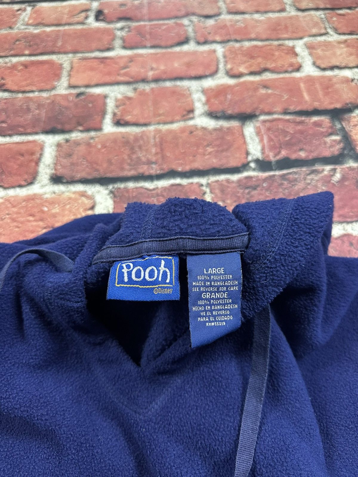 Disney Vintage Disney Fleece Hoodie Sweatshirt Winnie Pooh Piglet Size L / US 10 / IT 46 - 11 Thumbnail