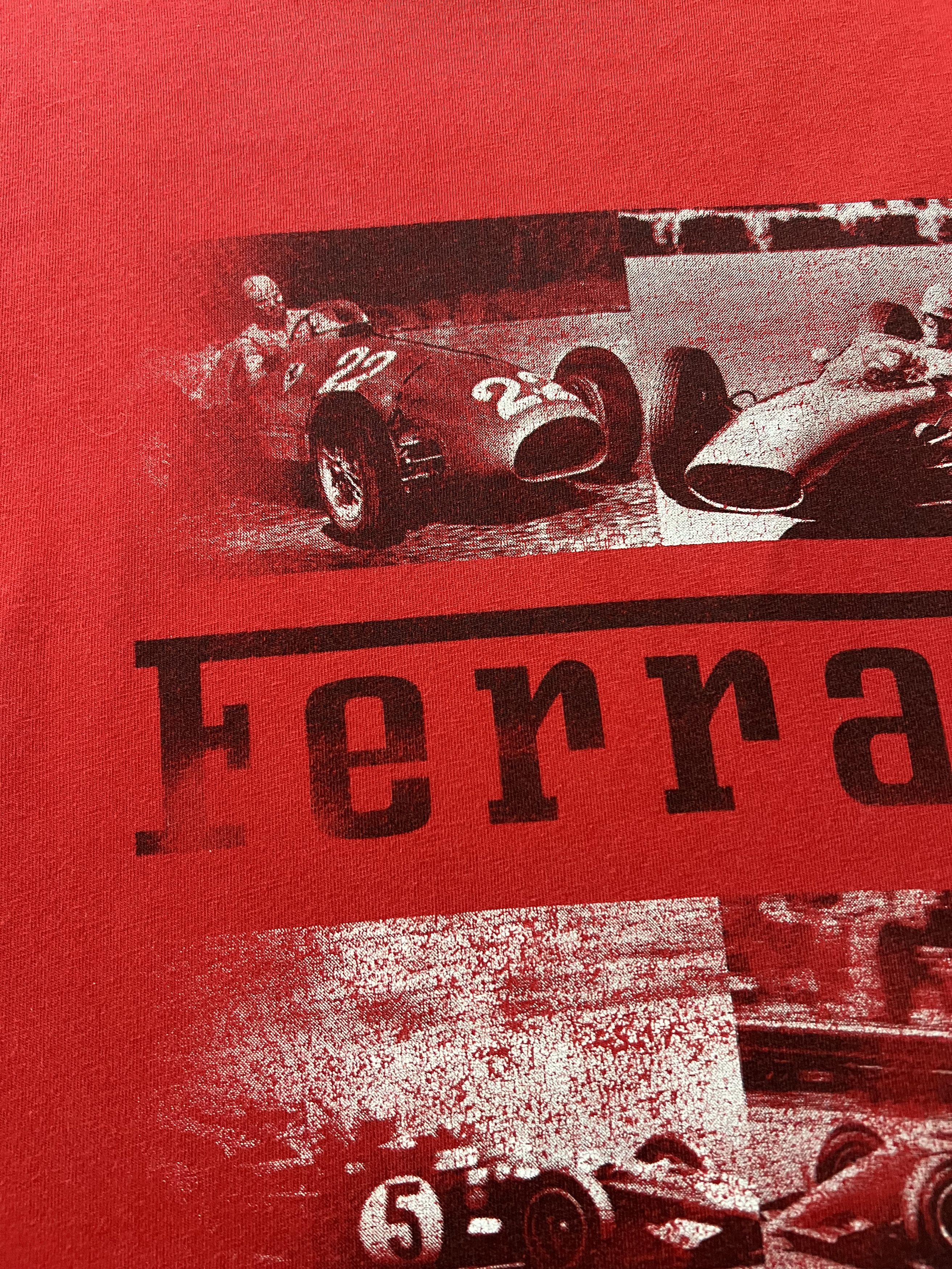 Formula 1 Vintage Ferrari Formula One F1 Racing Red Tee Size US XL / EU 56 / 4 - 4 Thumbnail