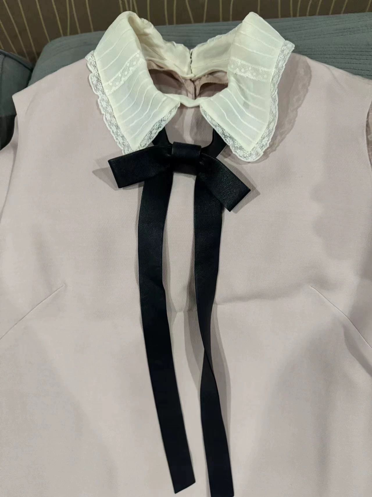 Valentino Valentino Doll Collar Dress (Color Off - Darker) Minor Stain Size M / US 6-8 / IT 42-44 - 2 Thumbnail