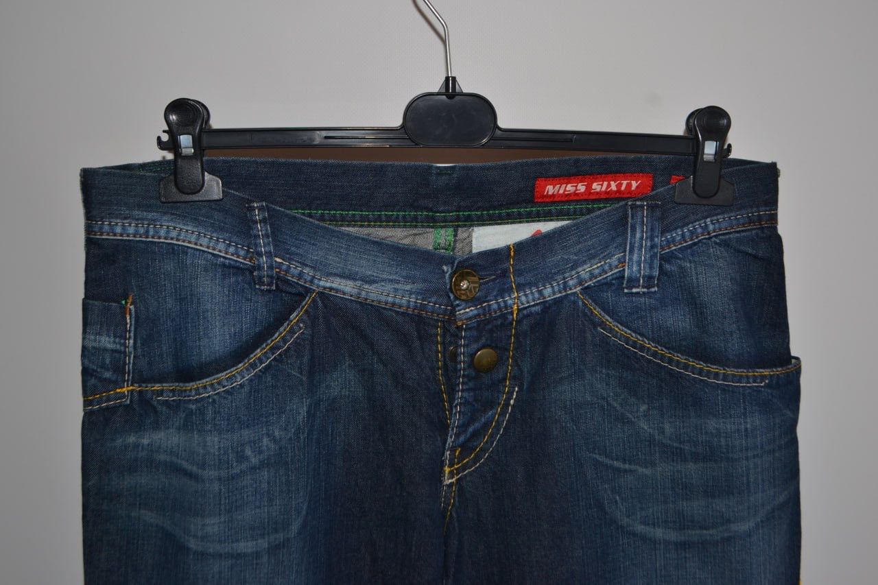 Miss Sixty Miss Sixty Jakko Flare Super Wide Amazing Jeans Women Sz 32 Size 24" / US 00 / IT 34 - 2 Thumbnail
