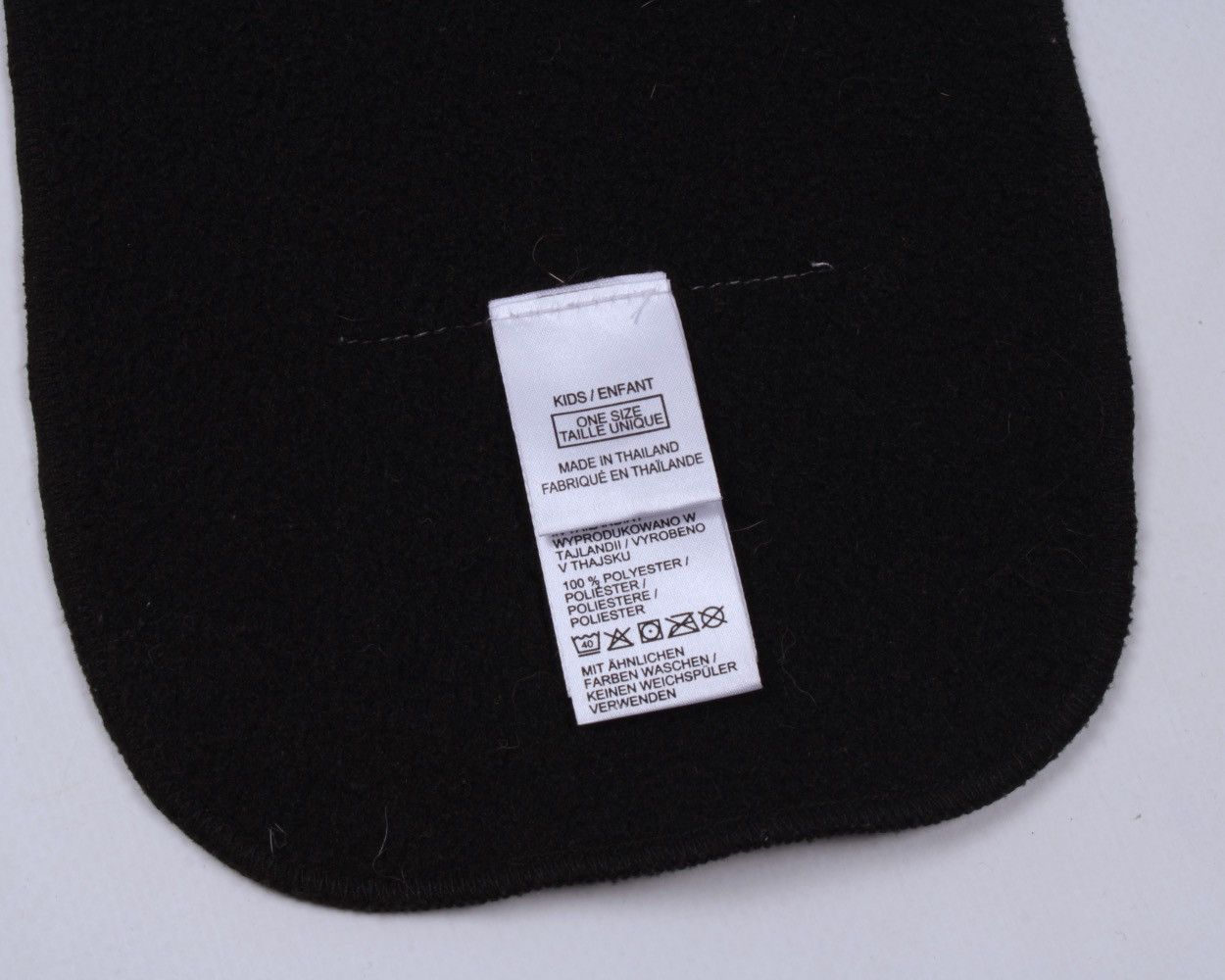 Jack Wolfskin JACK WOLFSKIN kids Paw Black Fleece Scarf Size ONE SIZE - 7 Thumbnail