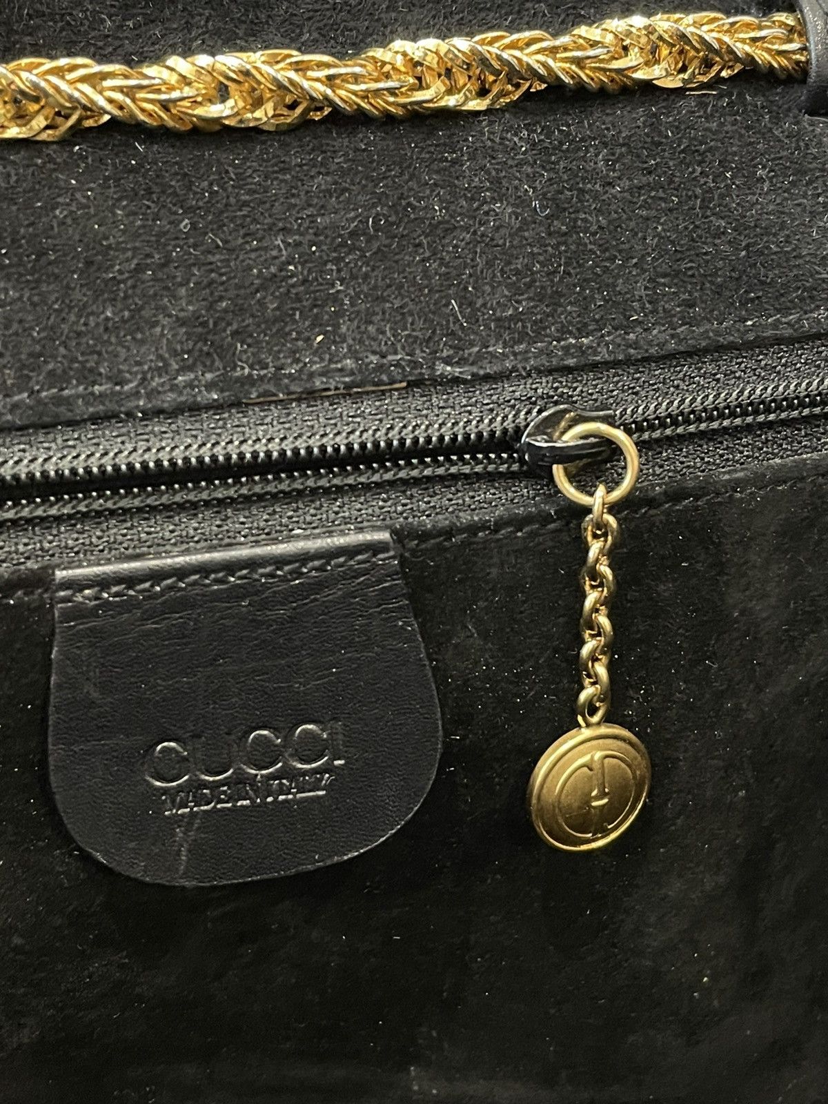 Gucci Gucci Shoulder Bag Small Dark Blue Leather Size ONE SIZE - 11 Thumbnail