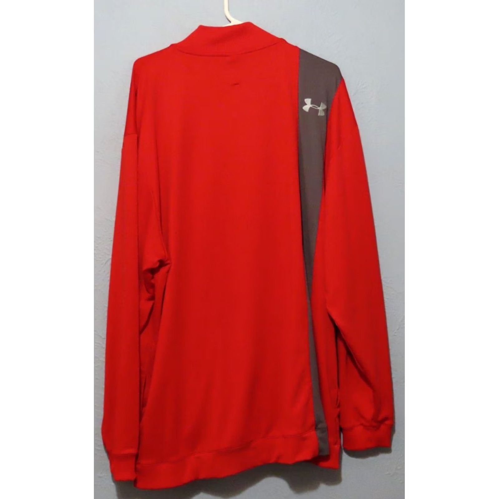 Under Armour Under Armour Jacket Mens XL Red Full Zip Warmup Long Wool? Size US XL / EU 56 / 4 - 7 Thumbnail