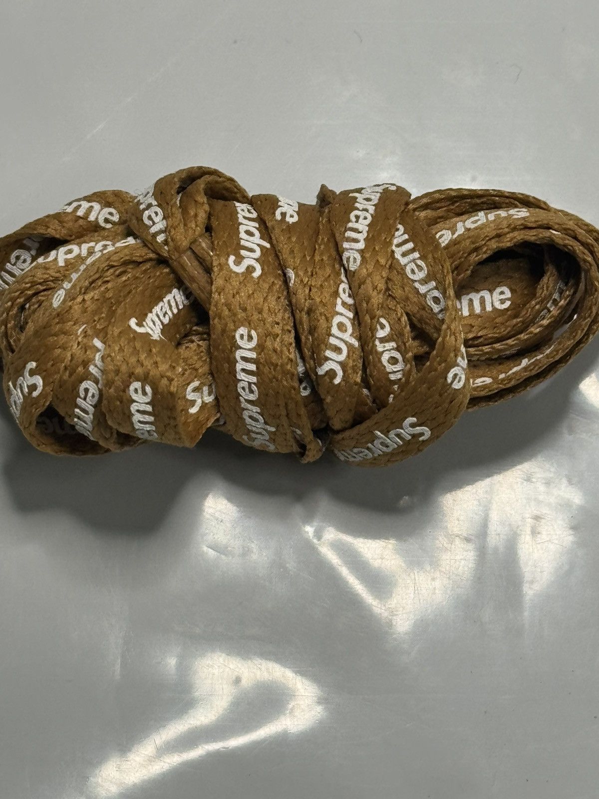 Nike × Supreme Nike x Supreme AF1 Brown Laces Size ONE SIZE - 1 Preview