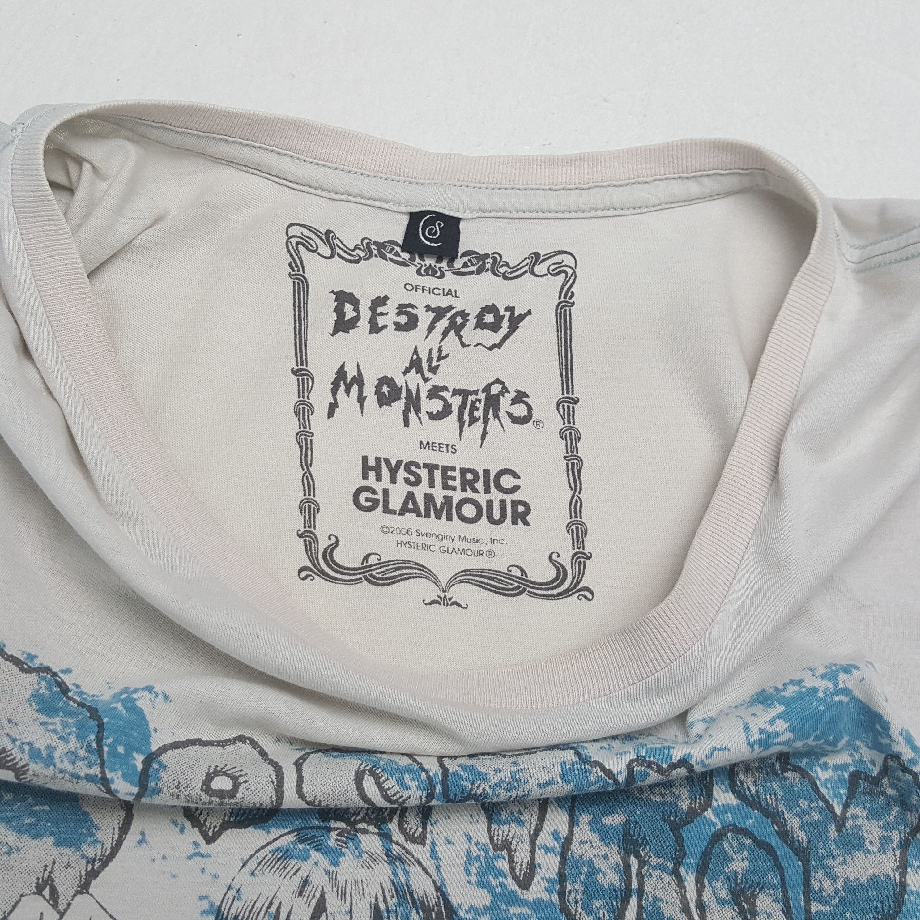 Hysteric Glamour × Japanese Brand × Vintage Vintage HYSTERIC GLAMOUR Japanese Fashion Brand T-Shirt Size US S / EU 44-46 / 1 - 9 Thumbnail