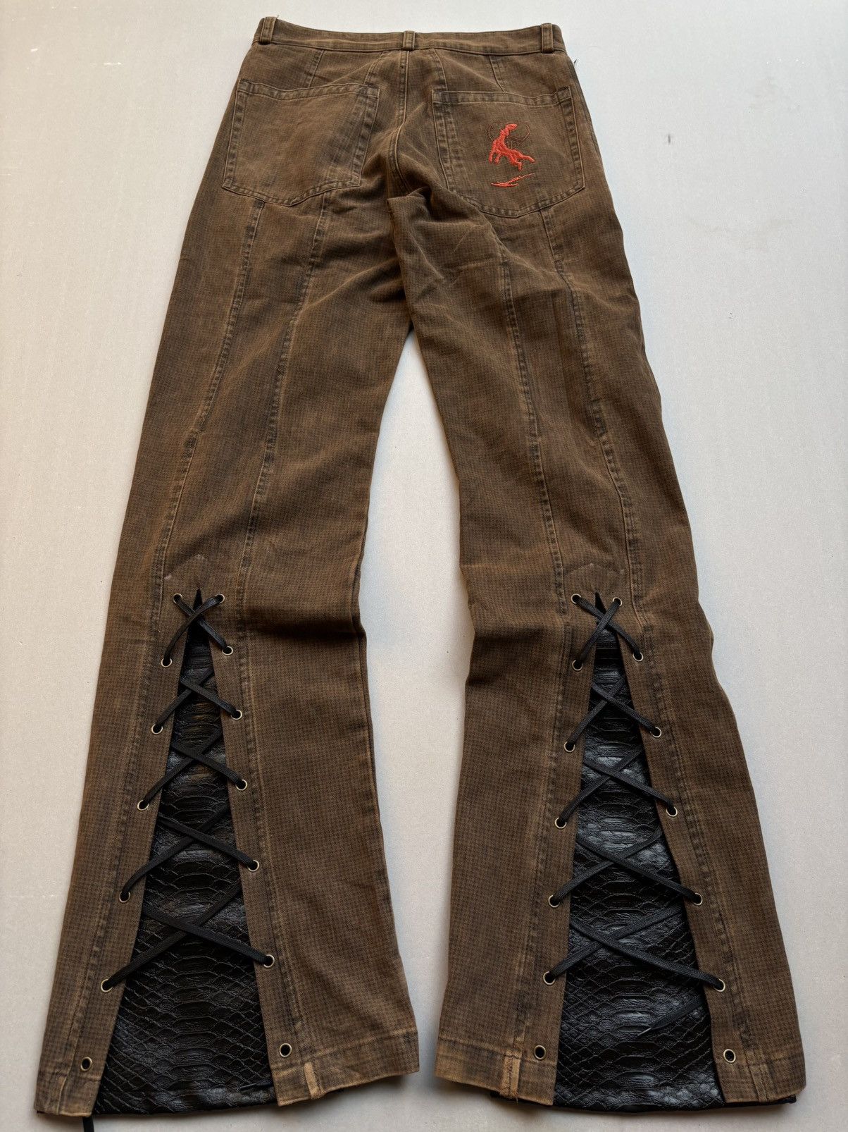 Griffin Lace up flare pants Size US 28 / EU 44 - 6 Thumbnail