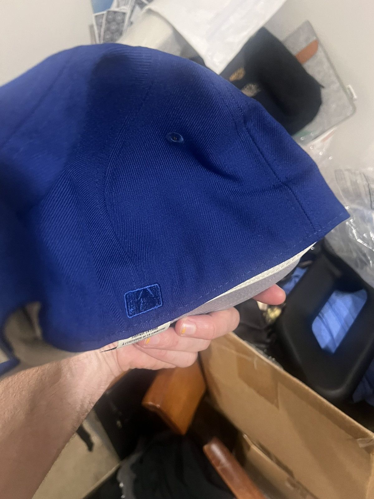 Fear of God × New Era New Era x Fear of God fitted hat blue & white 7 3/4 Size ONE SIZE - 4 Thumbnail