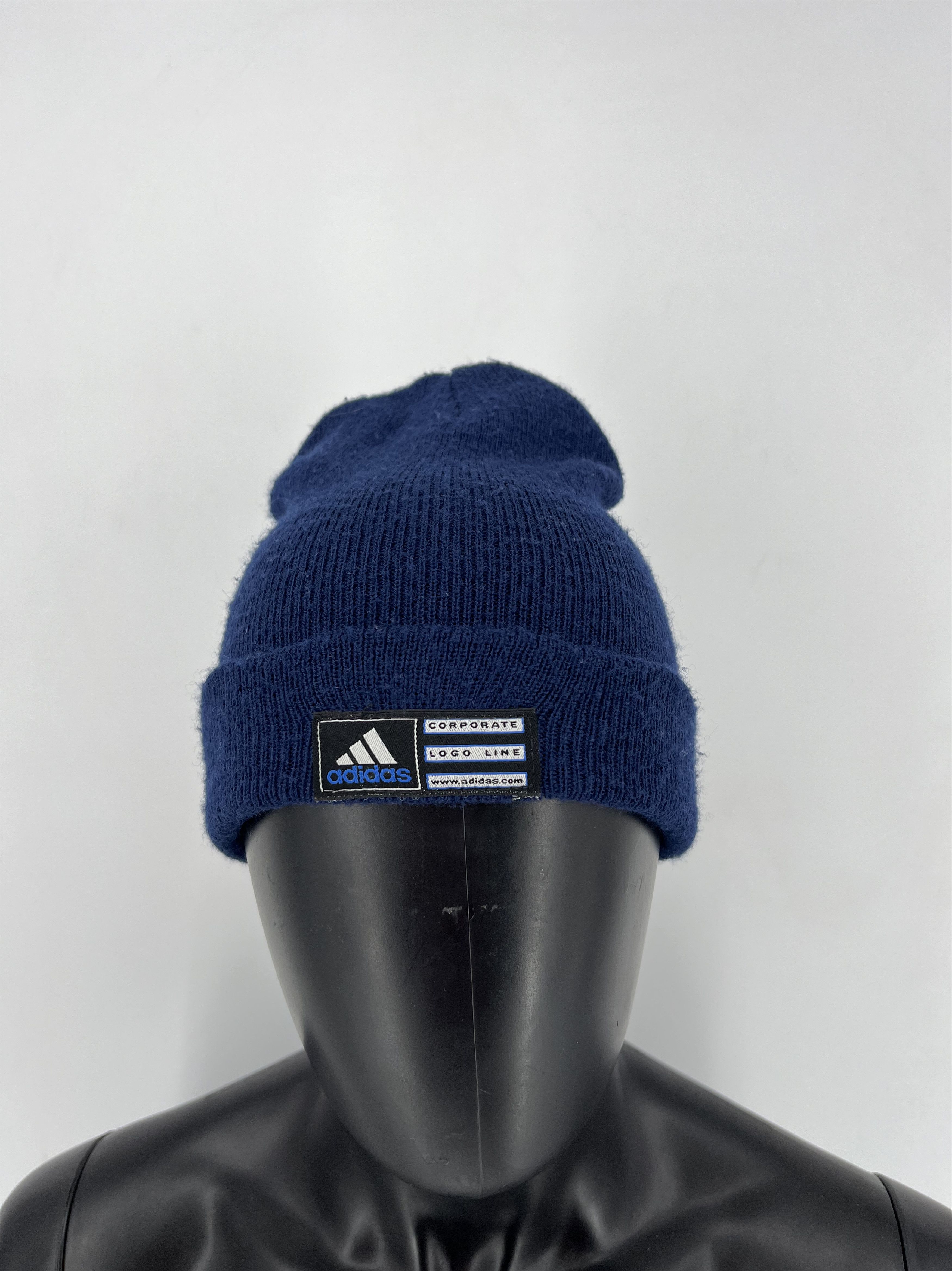 Adidas × Vintage Vintage Fleece Adidas Corporate Beanie / Snow Hat / Snow Cap Size ONE SIZE - 1 Thumbnail
