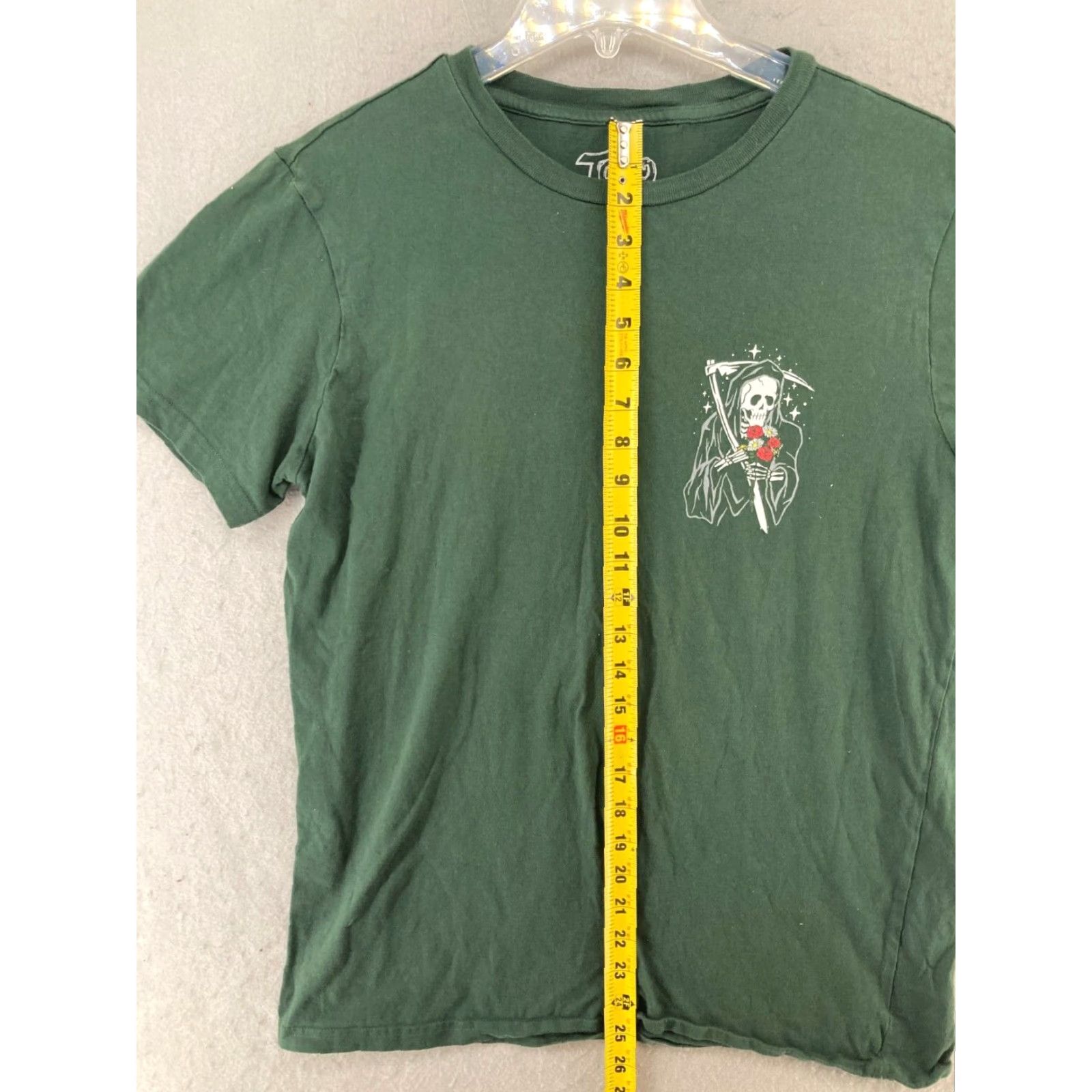 Vintage Taco Tuesday Mens T-Shirt Medium Green Rose Skeleton Graphic Cotton Retro 2020s Size US M / EU 48-50 / 2 - 3 Thumbnail