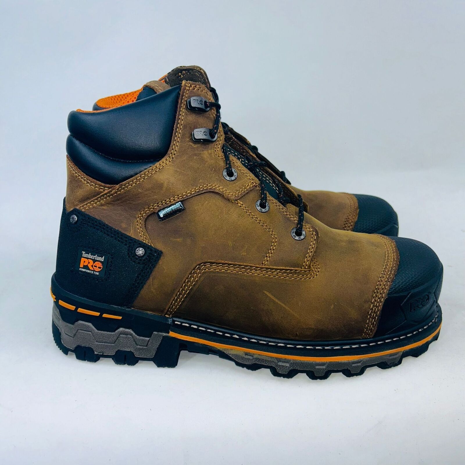 Timberland TIMBERLAND MENS BOONDOCK 6" TOE BROWN BOOTS Size 11D Size US 11 / EU 44 - 1 Thumbnail