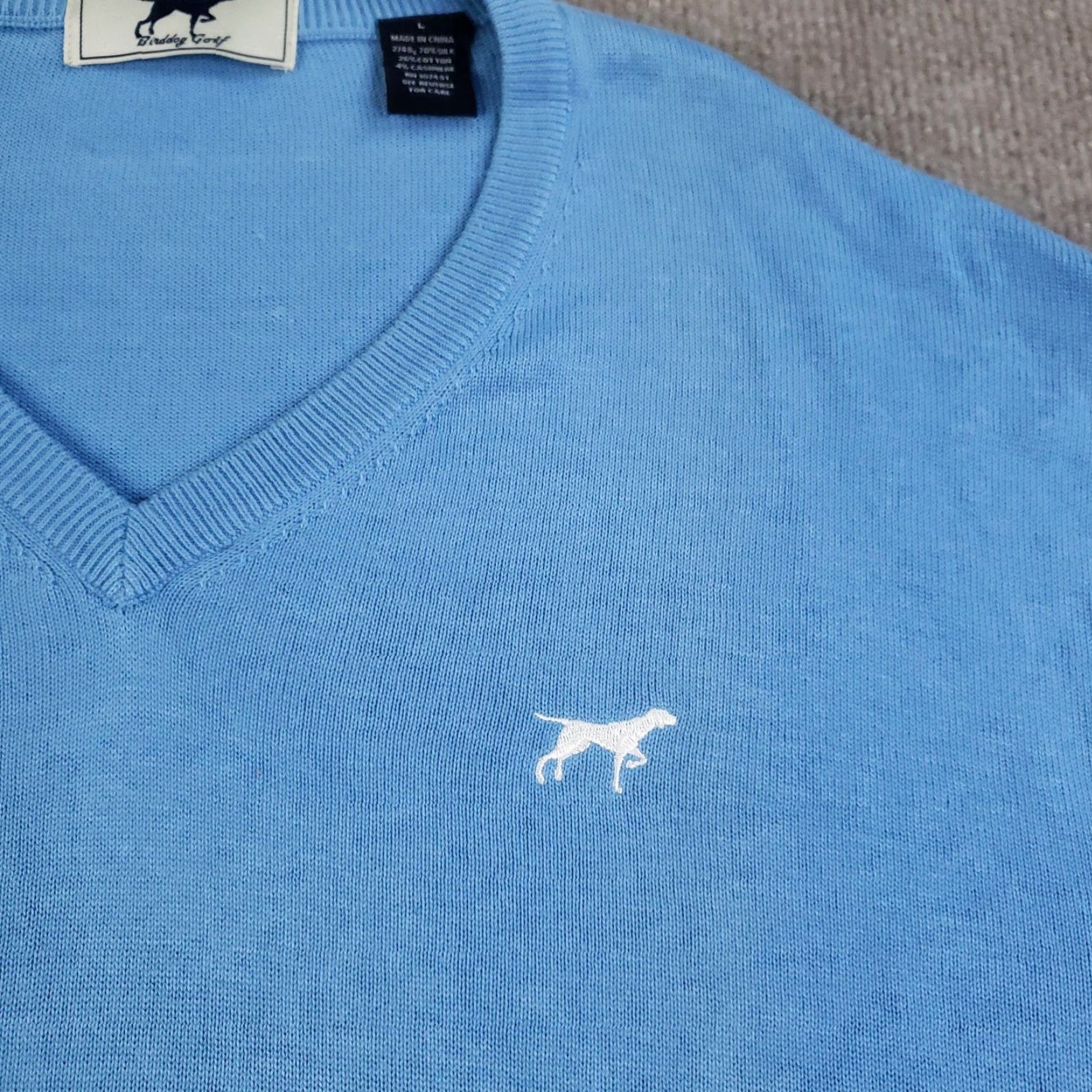 Vintage VINTAGE Birddog Golf Sweater Mens Large Blue V-Neck Pullover Silk Cashmere Blend ZZ Size US L / EU 52-54 / 3 - 7 Thumbnail