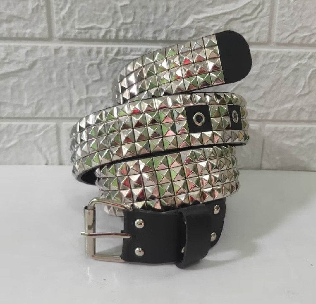 Japanese Brand Punk rock 4 line harajuku belt Size ONE SIZE - 1 Thumbnail