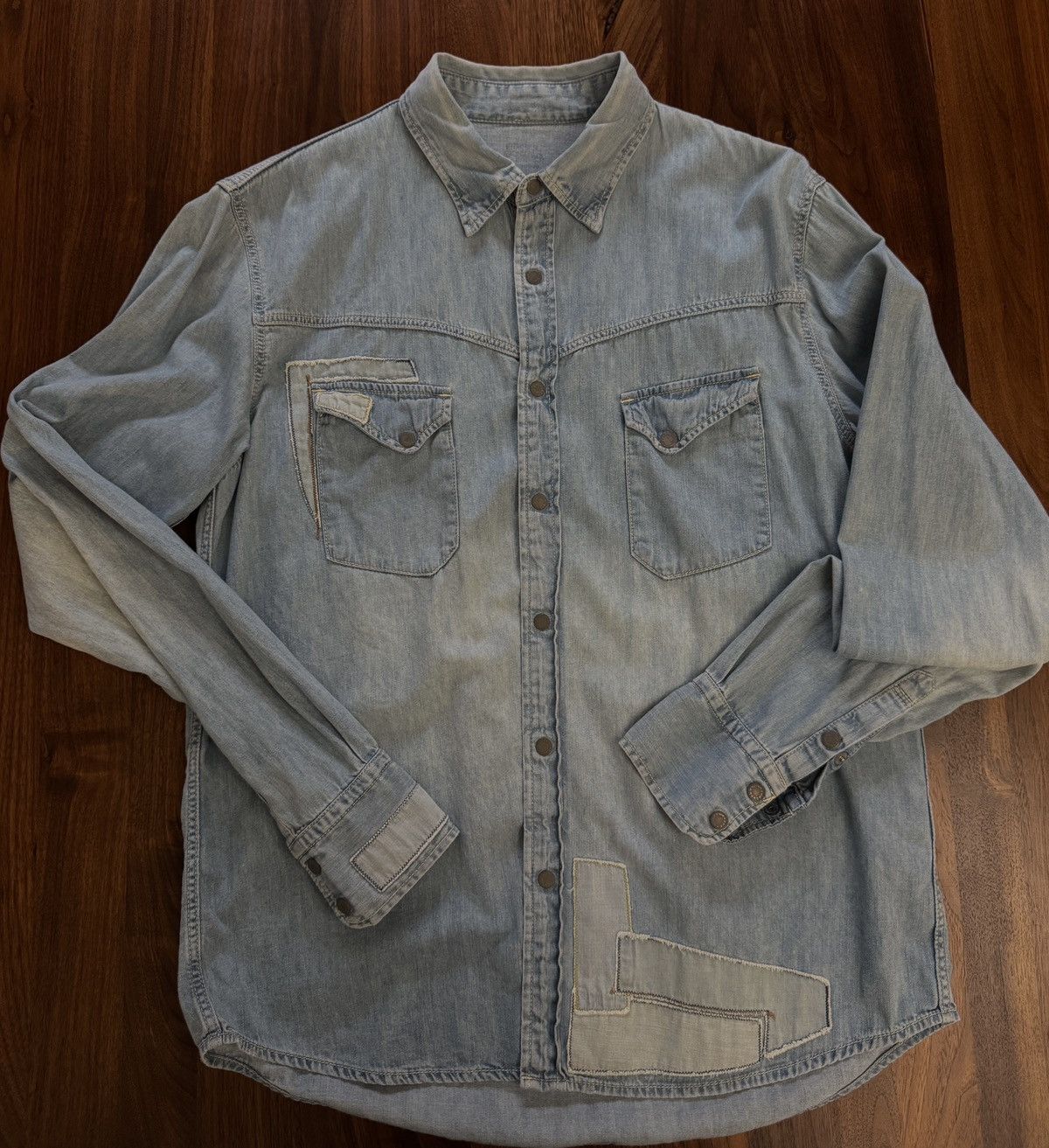 Spellbound Spellbound Western Shirt, Heavy washed Denim Size US L / EU 52-54 / 3 - 1 Thumbnail