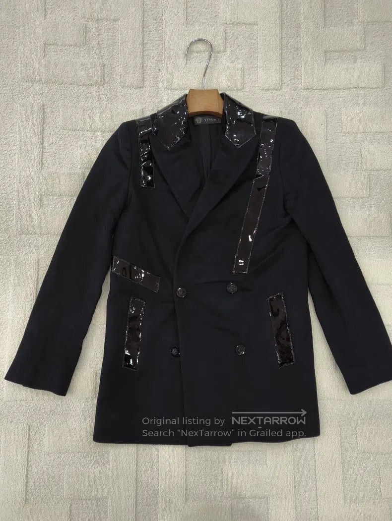 Versace Versace Black double-breasted blazer Size 38S - 1 Thumbnail