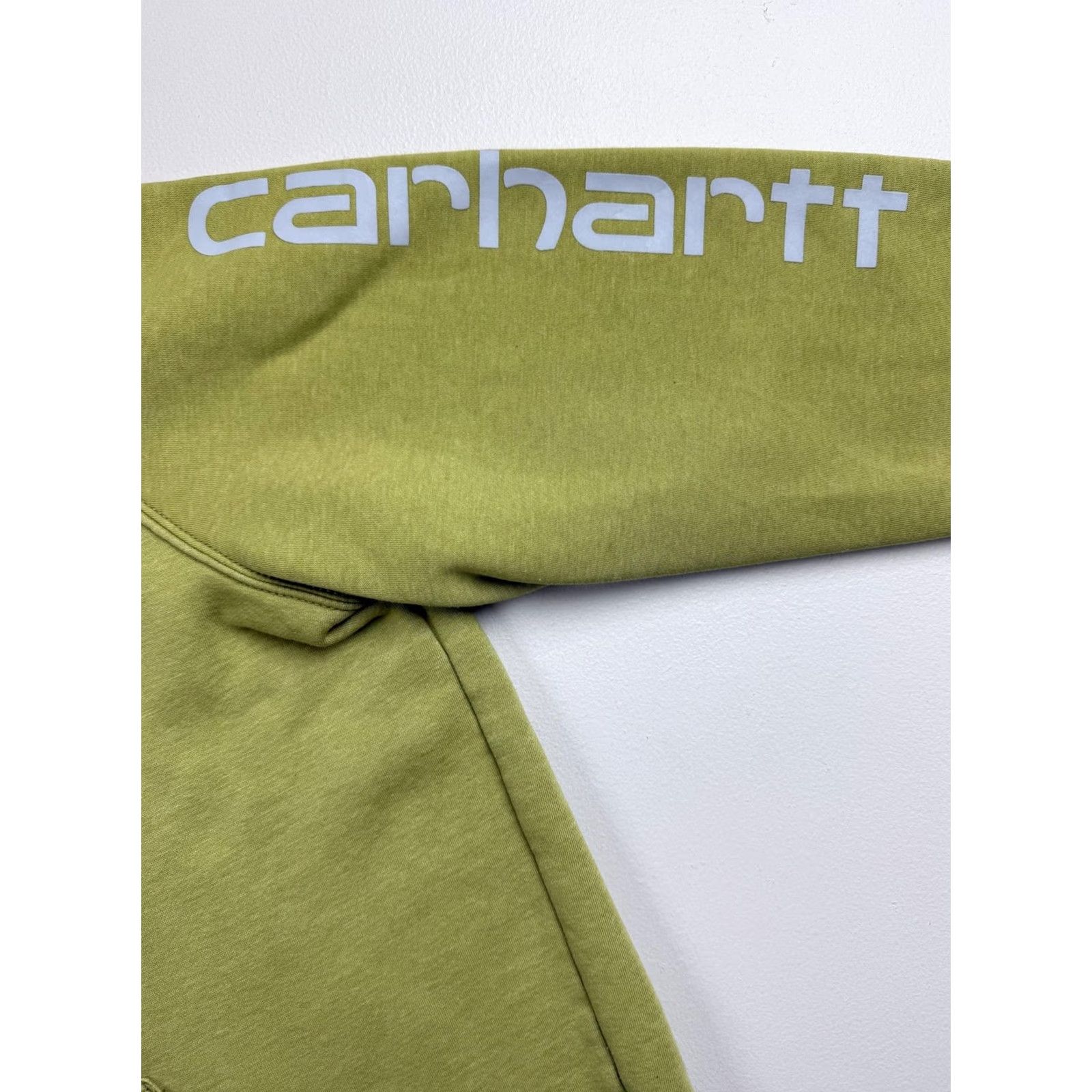 Carhartt Carhartt Hoodie Womens 2X Green Relaxed Fit Pullover Fleece Sweatshirt Logo Size XXL / US 16-18 / IT 52-54 - 7 Thumbnail