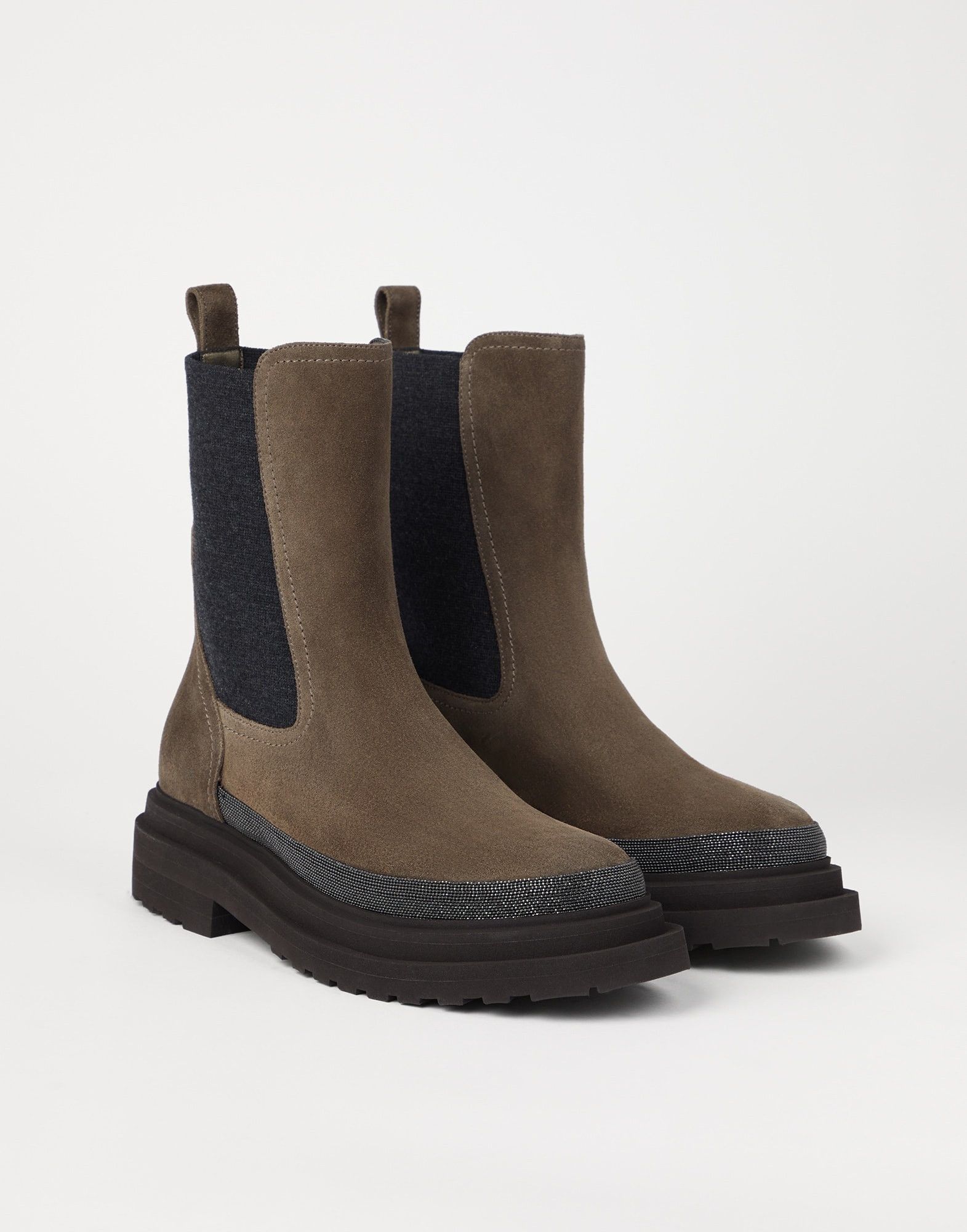 o1la1rc1a1025 Suede Boots in Multicolor