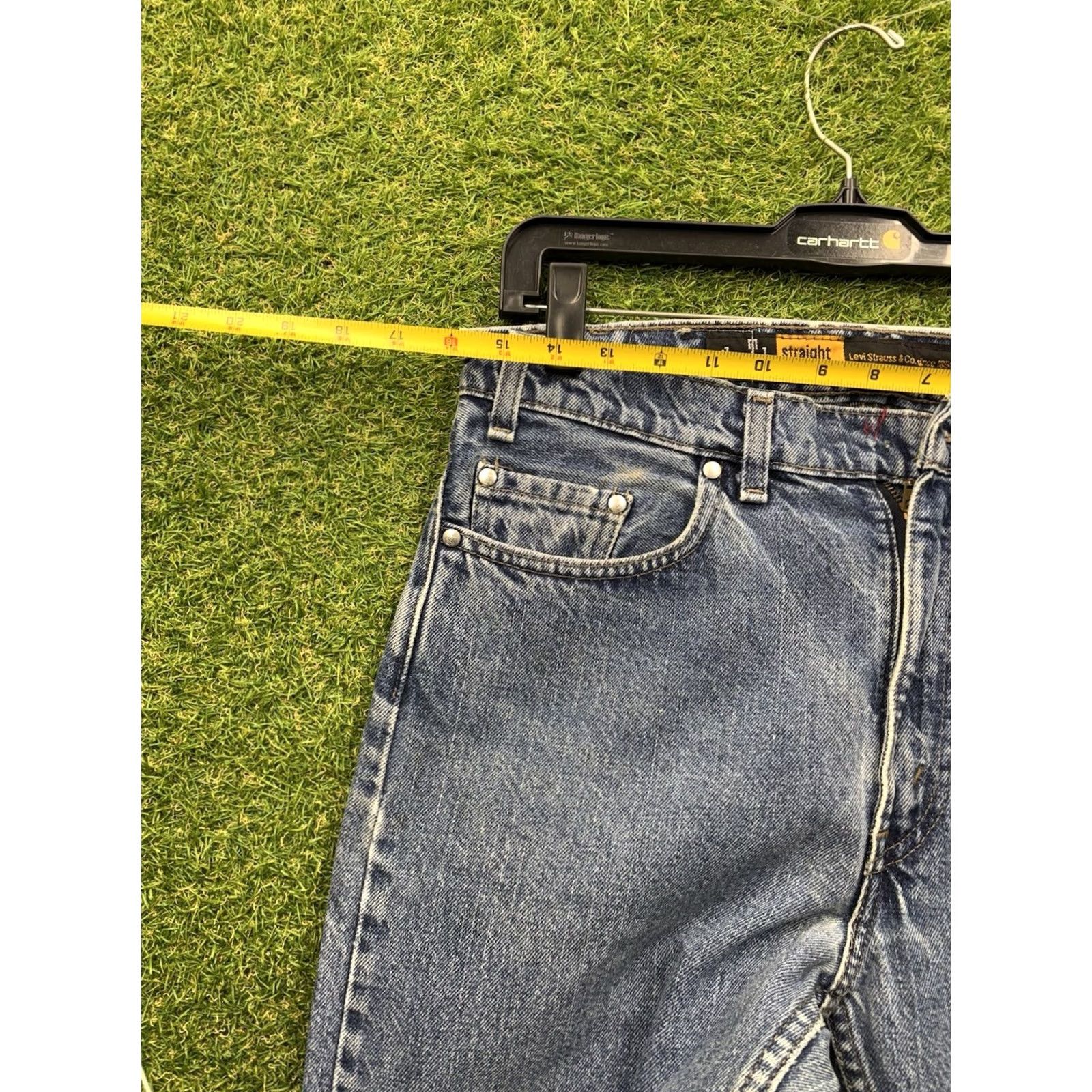 Levi's Levi's Silvertab Jeans Mens 33x34 Slim/Narrow Straight Denim Medium Wash Blue 5-Pocket Zipper Button Jeans Mens Size US 33 - 7 Thumbnail