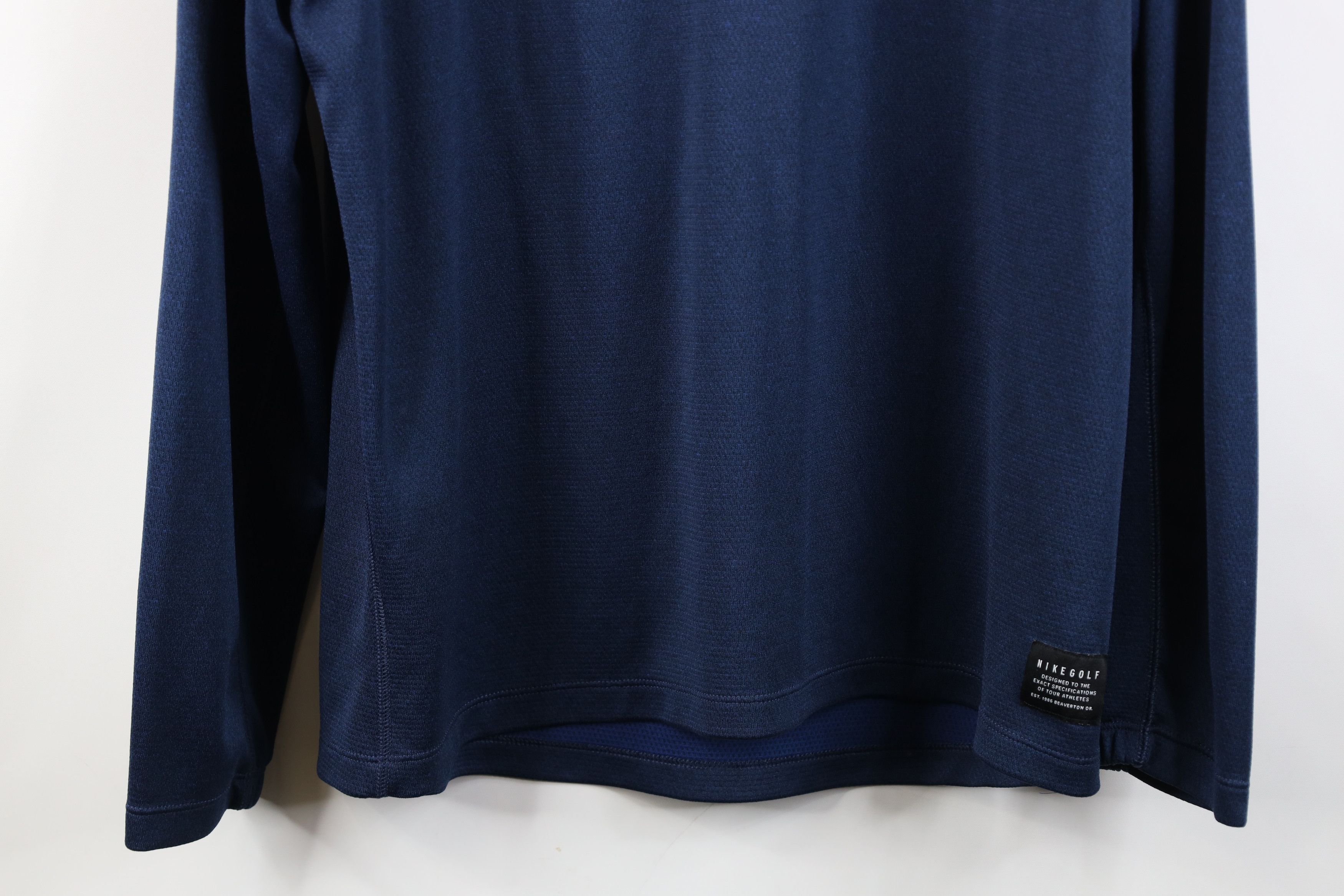 Nike Nike Golf Golfing Thermal Knit 1/4 Zip Pullover Jacket Blue Size US L / EU 52-54 / 3 - 3 Thumbnail