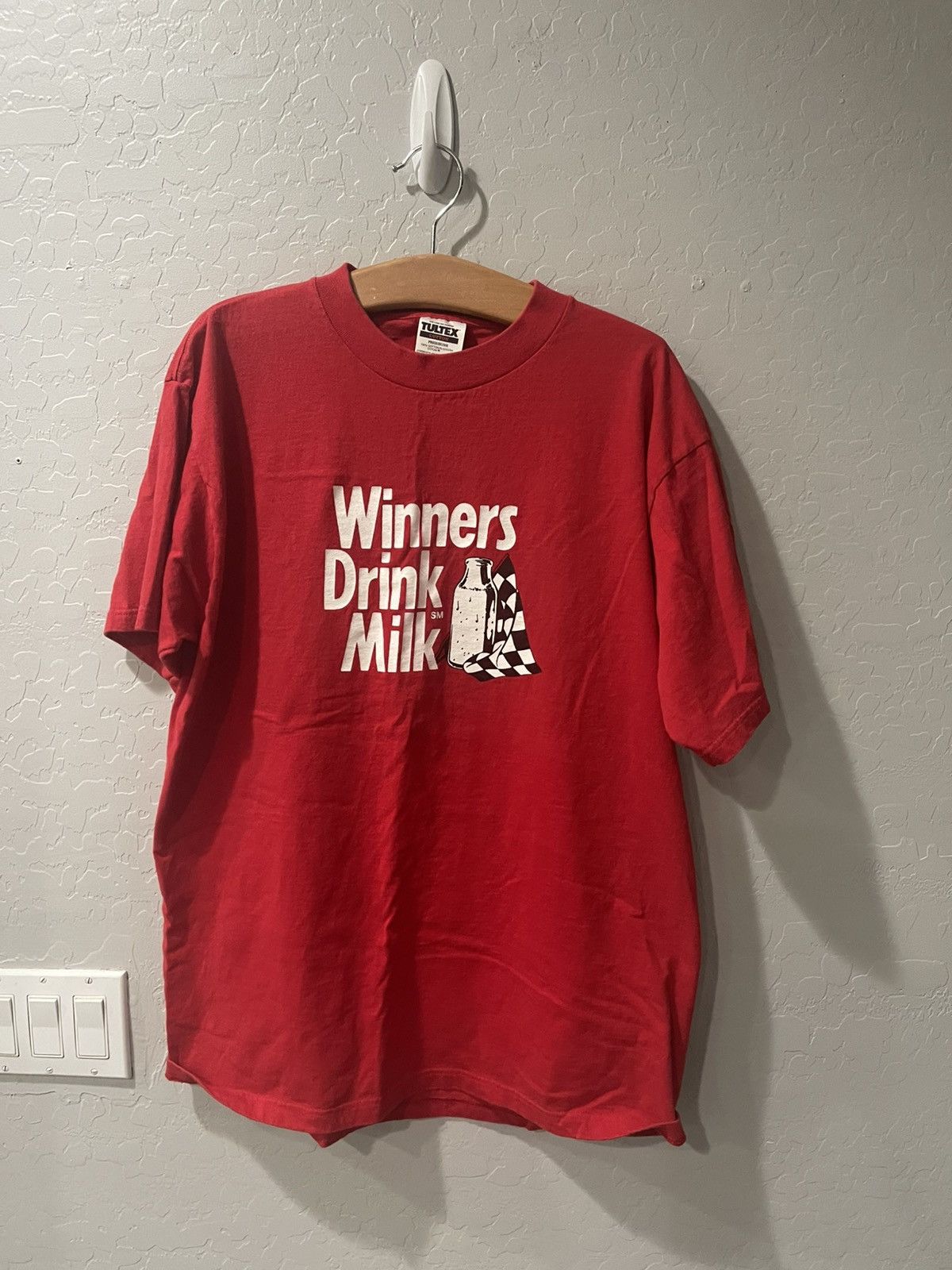 Tultex Vintage NASCAR “Winner’s Drink Milk” Racing Shirt Size XL Size US XL / EU 56 / 4 - 1 Thumbnail