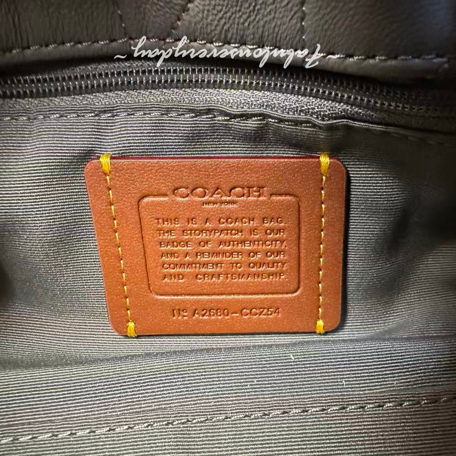 Coach Coach Faye Shoulder Bag Quilting Nappa Leather/Slate CCZ54 Size ONE SIZE - 8 Thumbnail