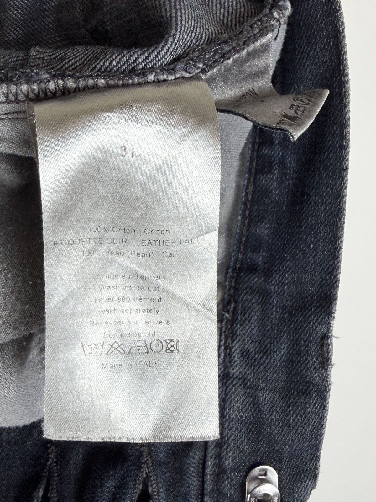 Dior Dior Homme Hogwash Gray Overdye Denim Jeans KVA Size US 31 - 8 Thumbnail