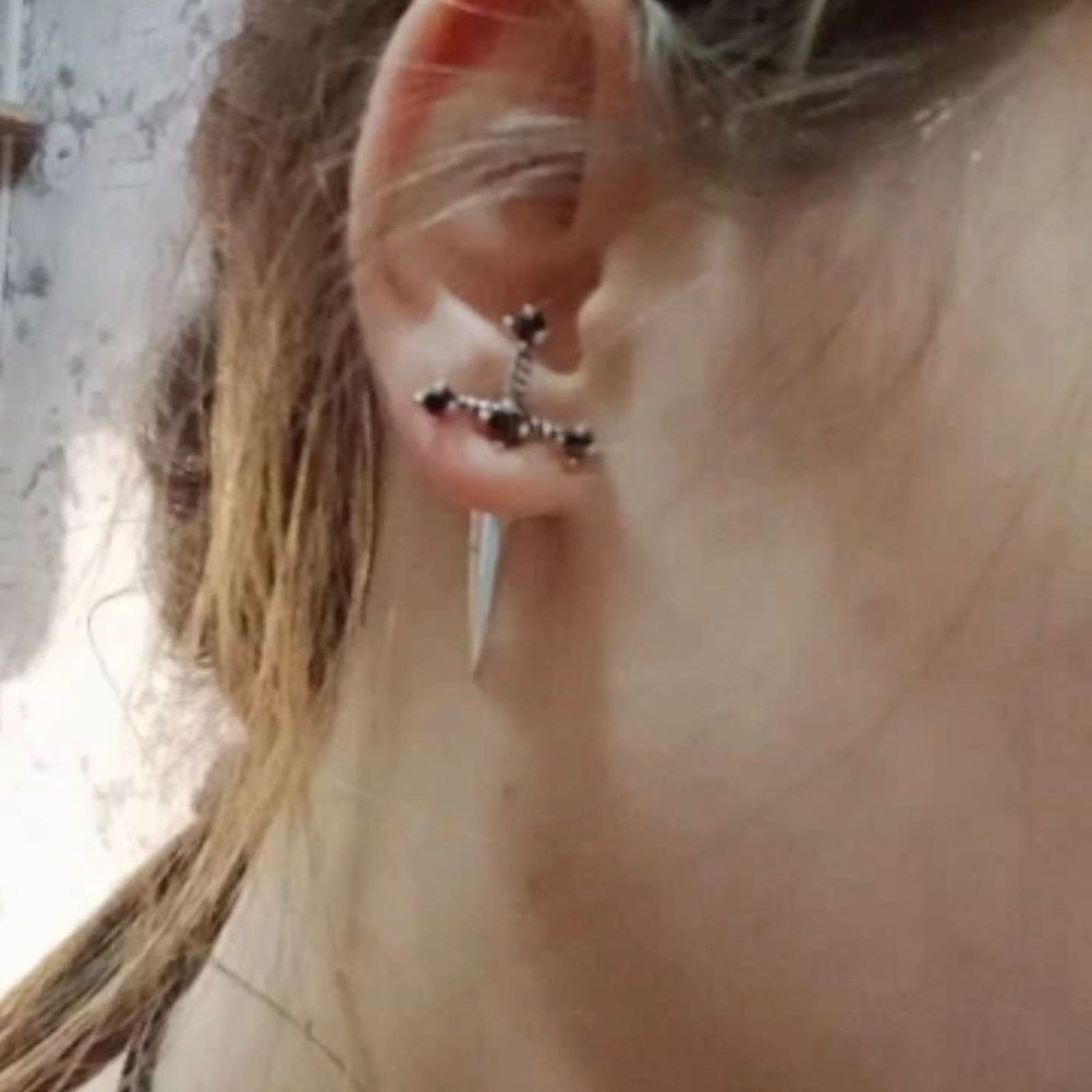 Other Sword silver plated earrings Size ONE SIZE - 8 Thumbnail