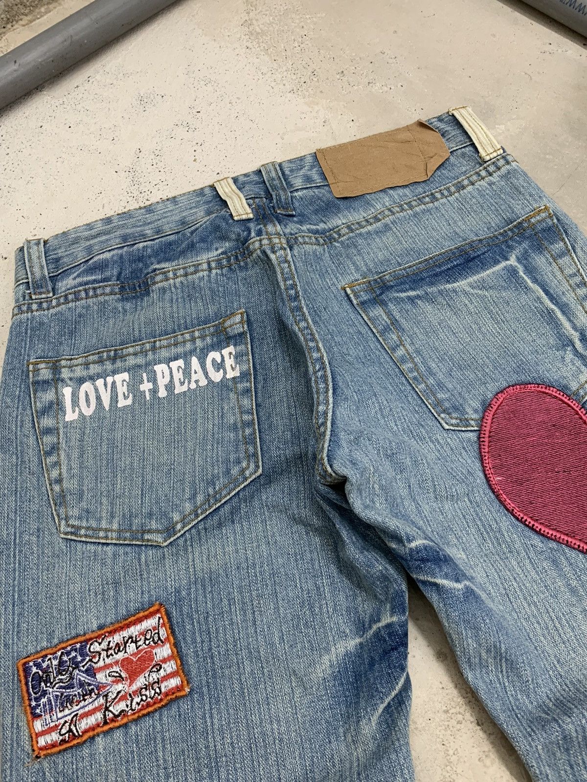 Hysteric Glamour × Japanese Brand Point Loma Surf Style Kludman Love Peace Patch Size US 29 - 18 Thumbnail
