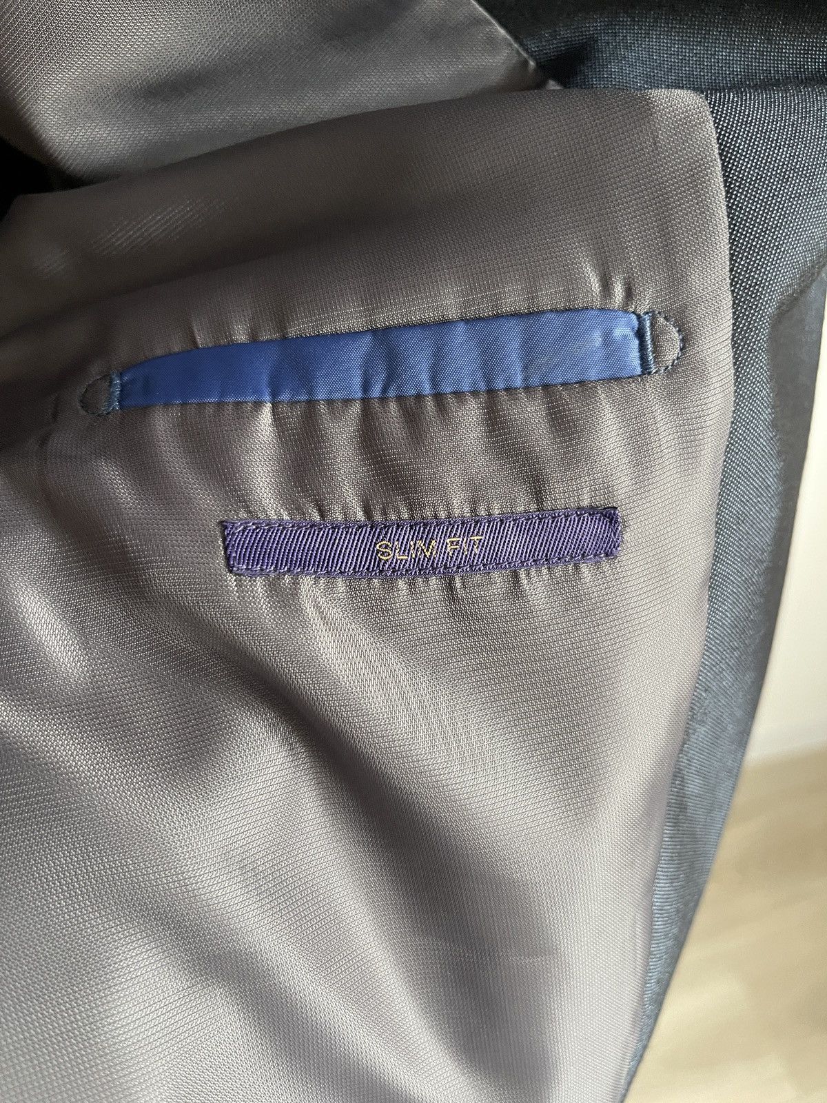 NEXT Classic suit next 44R blazer trousers vest gray dark blue Size 44R - 10 Thumbnail
