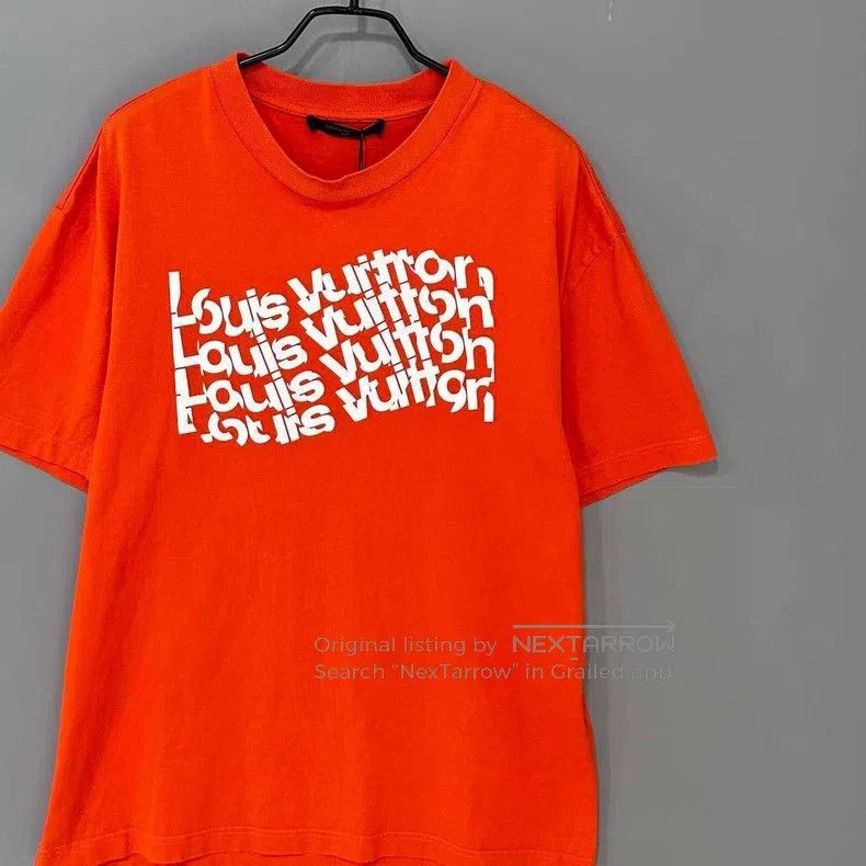 Louis Vuitton Louis Vuitton Orange twisted logo short sleeves Size US M / EU 48-50 / 2 - 2 Thumbnail