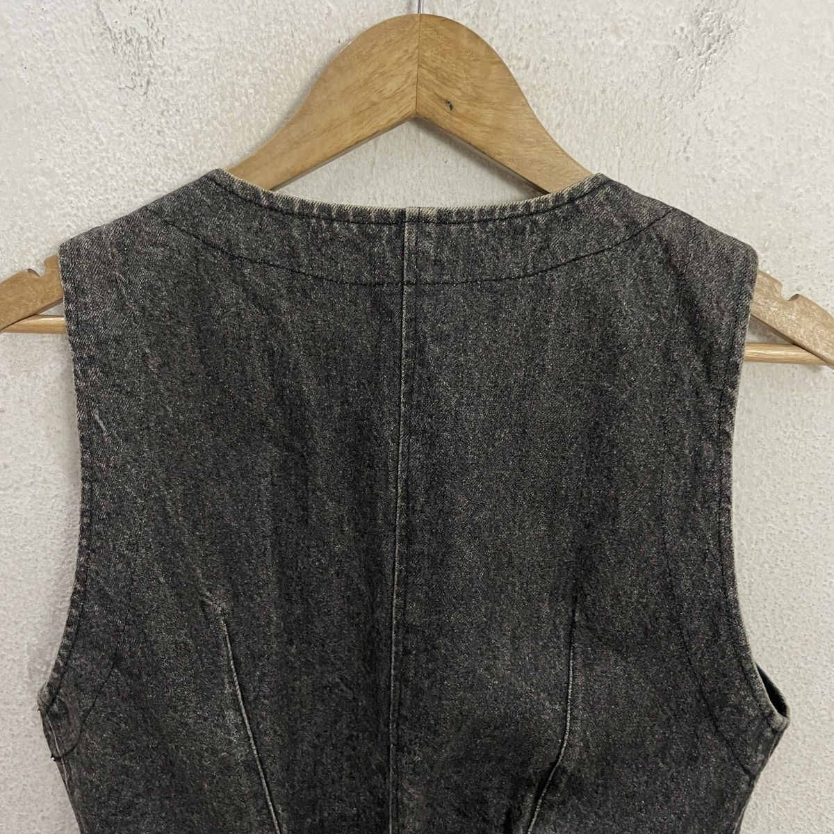 Japanese Brand Vintage Accostage Japan Denim Vest Size M / US 6-8 / IT 42-44 - 8 Thumbnail